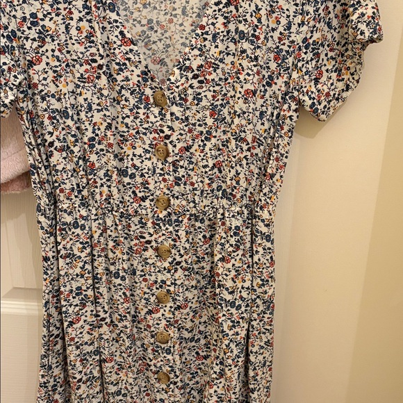 Madewell Button-Front Day Dress in Blossoming Vines Women’s XS - Picture 12 of 12